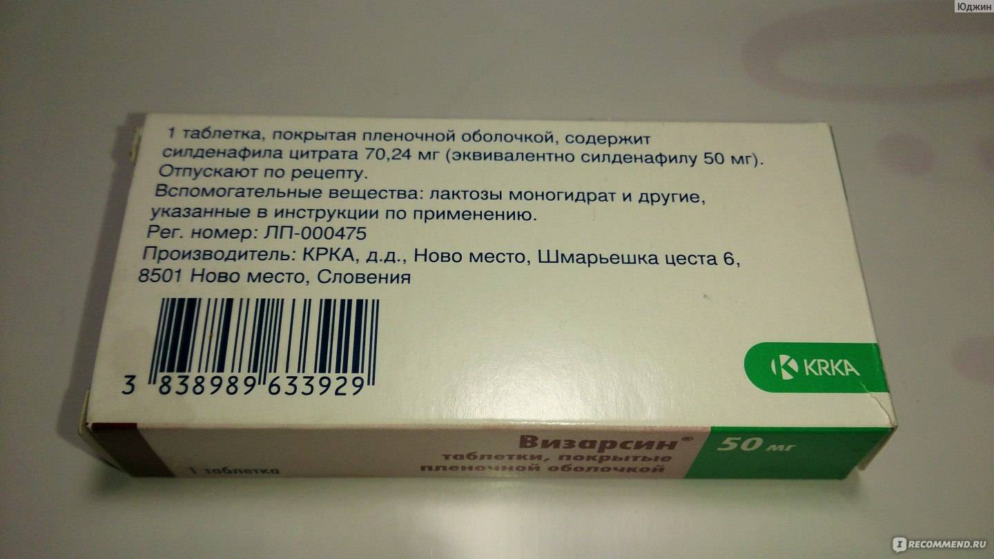 Виагра и её действие на потенцию