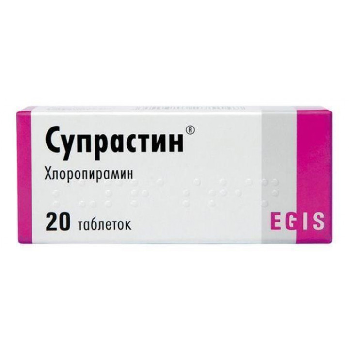 Супрастин, инструкция по применению. Показания и противопоказания ...