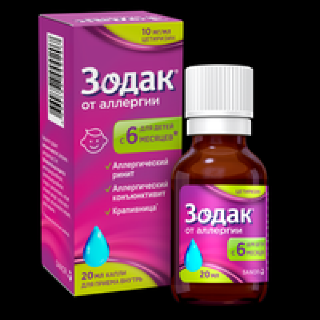 Зодак по цене от 162,40 рублей,  в аптеках Новосибирска, капли д .