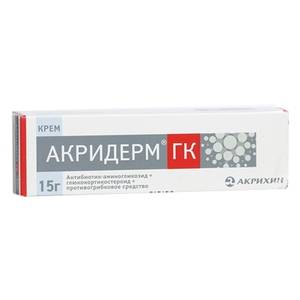 Акридерм от прыщей – формы выпуска акридерма с инструкцией